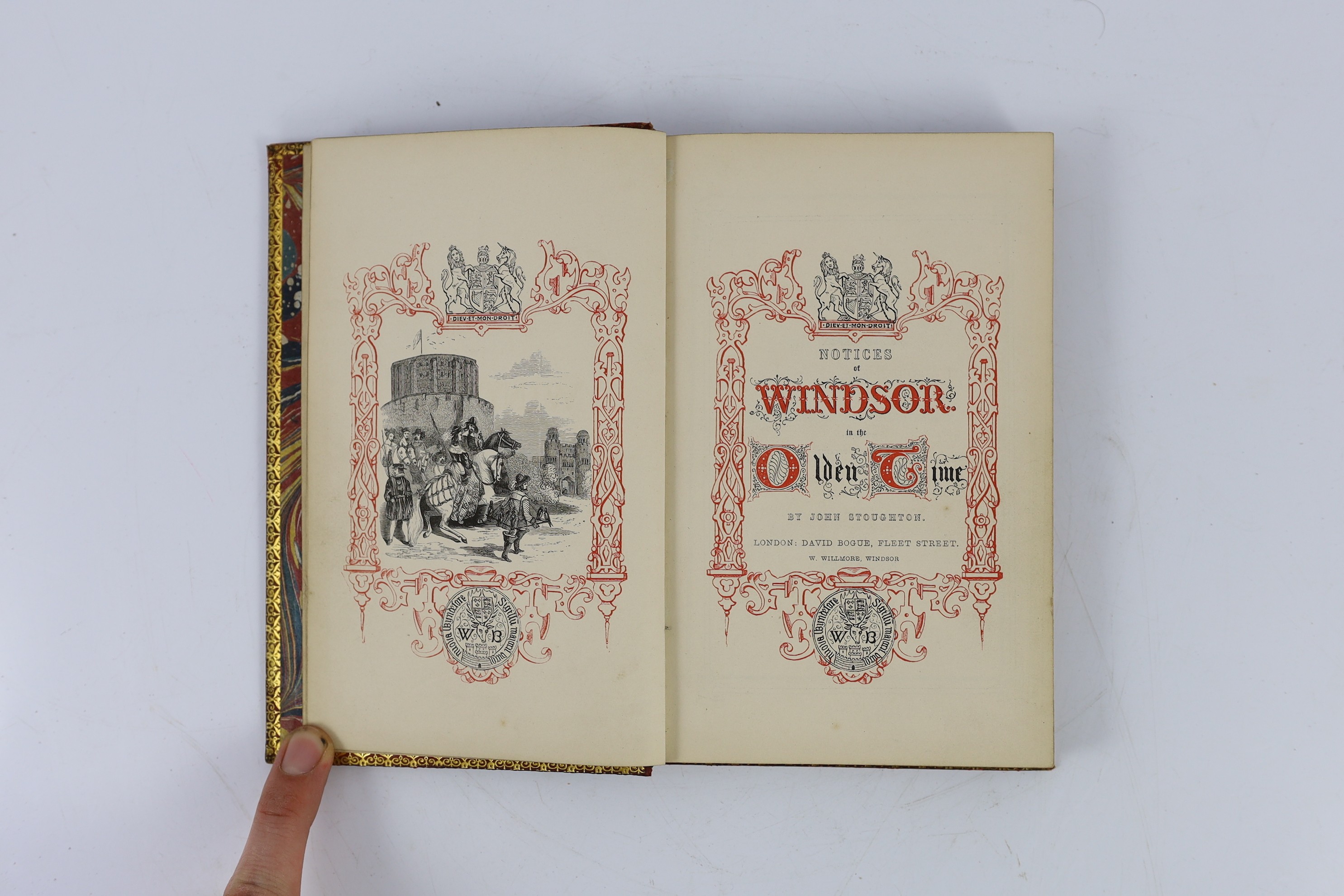 BERKS: The Journey - Book of Berkshire: with particular accounts of Windsor and its Castle, Eton and Reading. folded map and engraved text illus.; original coloured pictorial wrappers